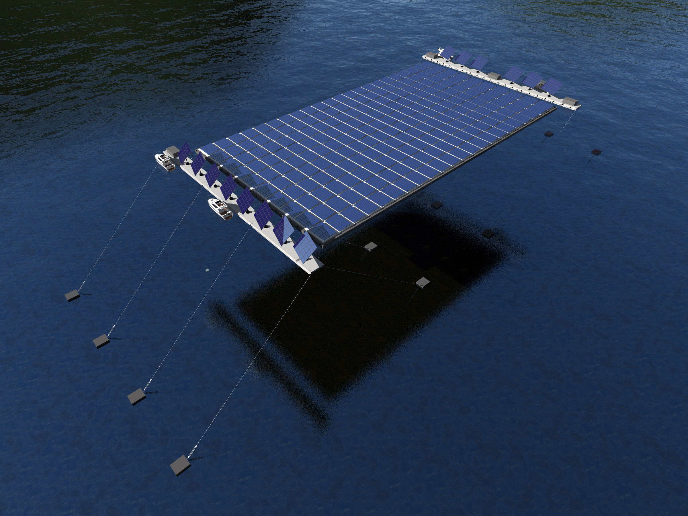 Amarre controlado para estructuras flotantes Fondeos Elásticos